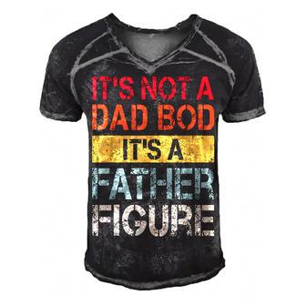 Mens Its Not A Dad Bod Its A Father Figure   V2 Men's Short Sleeve V-neck 3D Print Retro Tshirt