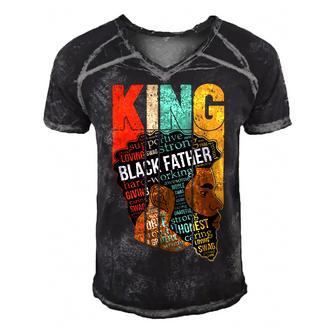 Mens Strong Black King Juneteeth African American Father Day 23 Shirt Men's Short Sleeve V-neck 3D Print Retro Tshirt | Favorety CA