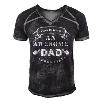 Mens This Is What An Awesome Dad Looks Like Men's Short Sleeve V-neck 3D Print Retro Tshirt | Mazezy
