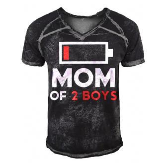 Mom Of 2 Boys Shirt From Son Mothers Day Birthday Women Active 154 Trending Shirt Men's Short Sleeve V-neck 3D Print Retro Tshirt | Favorety CA