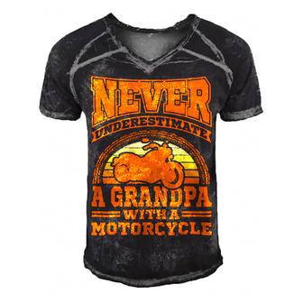 Motorcycle Grandpa Biker S Funny 499 Shirt Men's Short Sleeve V-neck 3D Print Retro Tshirt | Favorety UK