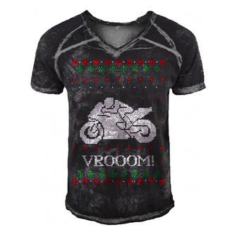 Motorcycle Ugly Christmaser Xmas 471 Shirt Men's Short Sleeve V-neck 3D Print Retro Tshirt | Favorety