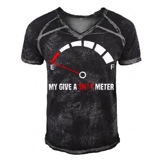 My Give A Shit Meter Is Empty Sarcastic Autocollant 394 Trending Shirt Men's Short Sleeve V-neck 3D Print Retro Tshirt | Favorety UK