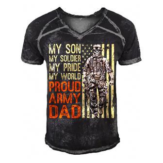 My Son Is Soldier Proud Military Dad 703 Shirt Men's Short Sleeve V-neck 3D Print Retro Tshirt | Favorety UK