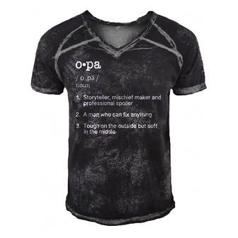 Opa Definition Fathers Day Present Gift Men's Short Sleeve V-neck 3D Print Retro Tshirt | Mazezy CA