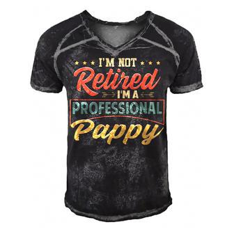 Pappy Grandpa Gift Im A Professional Pappy Men's Short Sleeve V-neck 3D Print Retro Tshirt - Seseable