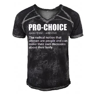 Pro Choice Definition Feminist Womens Rights My Choice Men's Short Sleeve V-neck 3D Print Retro Tshirt | Favorety