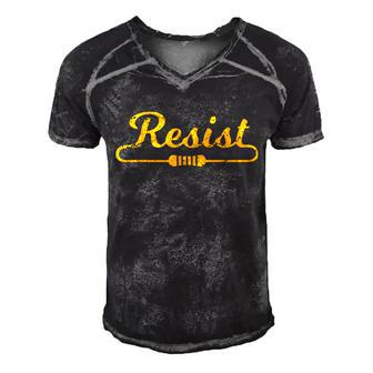 Resist Idea For Electrical Engineers Men's Short Sleeve V-neck 3D Print Retro Tshirt - Monsterry