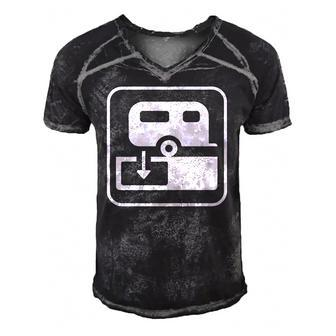 Rv Dump Station Camping Life Men's Short Sleeve V-neck 3D Print Retro Tshirt | Mazezy