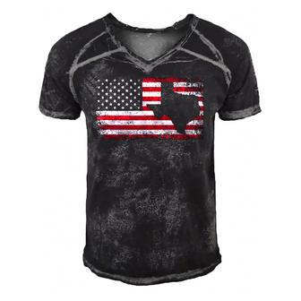 Texas 4Th Of July American Flag Usa Patriotic Men Women Men's Short Sleeve V-neck 3D Print Retro Tshirt | Mazezy