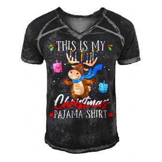 This Is My Christmas Pajama Jewish 545 Shirt Men's Short Sleeve V-neck 3D Print Retro Tshirt | Favorety CA