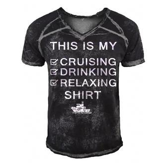 This Is My Cruising Drinking Relaxing Funny Cruise  Men's Short Sleeve V-neck 3D Print Retro Tshirt