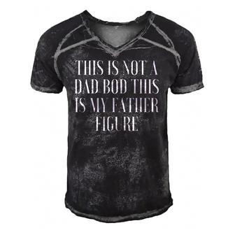 This Is Not A Dad Bod This Is My Father Figure For Daddy Men's Short Sleeve V-neck 3D Print Retro Tshirt | Mazezy