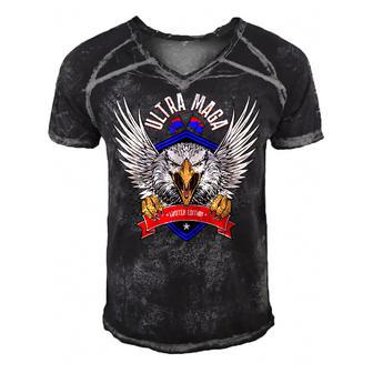 Ultra Maga Eagle Proud Ultra Maga Men's Short Sleeve V-neck 3D Print Retro Tshirt - Monsterry DE