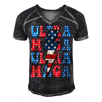 Ultra Maga Shirt Us Flag Tee Usa Proud American Ultra Mega Men's Short Sleeve V-neck 3D Print Retro Tshirt - Monsterry DE