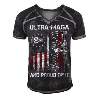 Ultra Maga We The People Proud Republican Usa Flag Men's Short Sleeve V-neck 3D Print Retro Tshirt | Favorety UK