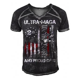 Ultra Maga We The People Proud Republican Usa Flag V2 Men's Short Sleeve V-neck 3D Print Retro Tshirt | Favorety