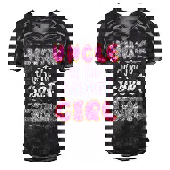 Uncle Of The Sweet Girl Donut Birthday Party Outfit Family  Men's Short Sleeve V-neck 3D Print Retro Tshirt