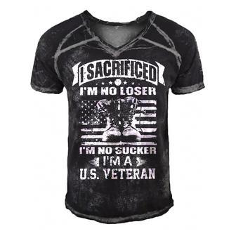 Veteran American Promilitary Us Soldiers Veterans Patriotics 186 Navy Soldier Army Military Men's Short Sleeve V-neck 3D Print Retro Tshirt - Monsterry CA