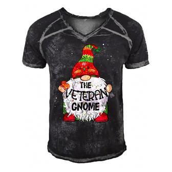 Veteran Gnome Christmas Tree Light T-Shirt Men's Short Sleeve V-neck 3D Print Retro Tshirt - Monsterry AU