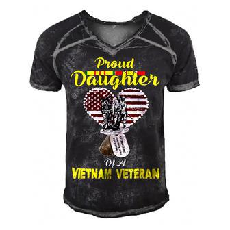 Veteran Veterans Day Proud Daughter Of A Vietnam Veteranveterans Day 147 Navy Soldier Army Military Men's Short Sleeve V-neck 3D Print Retro Tshirt - Monsterry UK