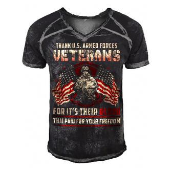 Veteran Veterans Day Thank Us Armed Forces Veterans 113 Navy Soldier Army Military Men's Short Sleeve V-neck 3D Print Retro Tshirt - Monsterry DE
