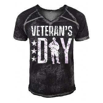 Veteran Veterans Day Veterans 73 Navy Soldier Army Military Men's Short Sleeve V-neck 3D Print Retro Tshirt - Monsterry AU