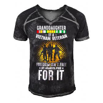 Veteran Veterans Day Vietnam Veteran Grandpa Soldier Granddaughter 41 Navy Soldier Army Military Men's Short Sleeve V-neck 3D Print Retro Tshirt - Monsterry