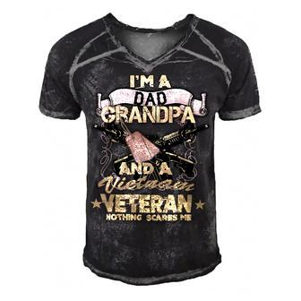 Veteran Veterans Day Vietnam War Veteran Us Army Retired Soldier 59 Navy Soldier Army Military Men's Short Sleeve V-neck 3D Print Retro Tshirt - Monsterry