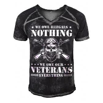Veteran Veterans Day We Owe Our Veterans Everthing 112 Navy Soldier Army Military Men's Short Sleeve V-neck 3D Print Retro Tshirt - Monsterry DE