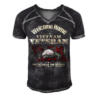 Veteran Veterans Day Welcome Home Vietnam Veteran Time To Honor 699 Navy Soldier Army Military Men's Short Sleeve V-neck 3D Print Retro Tshirt - Monsterry UK