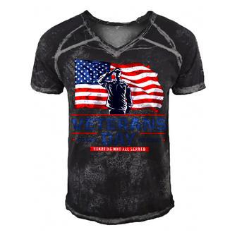 Veteran Veterans Day With Honor And Respect 154 Navy Soldier Army Military Men's Short Sleeve V-neck 3D Print Retro Tshirt - Monsterry DE