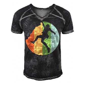 Vintage Retro Rock Climber 177 Shirt Men's Short Sleeve V-neck 3D Print Retro Tshirt | Favorety