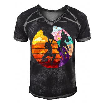 Vintage Retro Rock Climber 179 Shirt Men's Short Sleeve V-neck 3D Print Retro Tshirt | Favorety UK