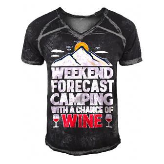 Weekend Forcast Camping Retro Vintage 27 Shirt Men's Short Sleeve V-neck 3D Print Retro Tshirt | Favorety UK