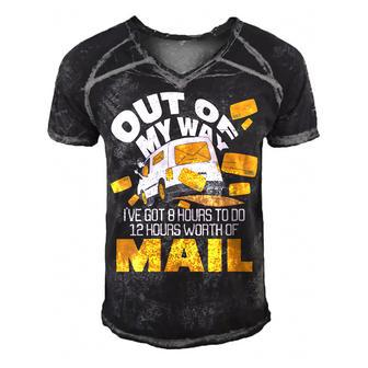 Womens Out Of My Way - Postal Worker Mailman Postman Mail Carrier  Men's Short Sleeve V-neck 3D Print Retro Tshirt