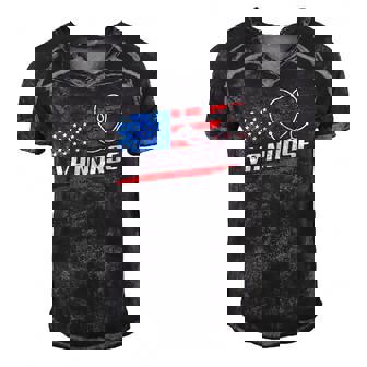 Womens Va Nurse Usa American Flag Stethoscope 4Th Of July Patriotic V-Neck Men's Short Sleeve V-neck 3D Print Retro Tshirt | Mazezy