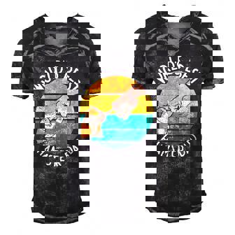 Worlds Best Hamster Dad Design Men's Short Sleeve V-neck 3D Print Retro Tshirt | Mazezy