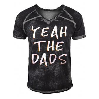 Yeah The Dads Funny Dad Fathers Day Back Print Men's Short Sleeve V-neck 3D Print Retro Tshirt | Mazezy
