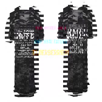 Your Mother Was A Hamster Father Smelt Elderberries Hamster Men's Short Sleeve V-neck 3D Print Retro Tshirt | Mazezy