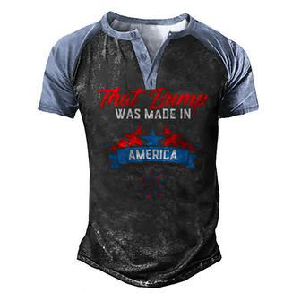4Th Of July Pregnancy Announcement For Dad To Be Men Men's Henley Shirt Raglan Sleeve 3D Print T-shirt - Seseable