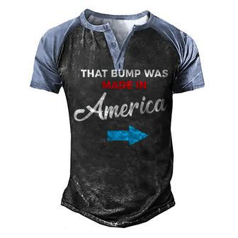 4Th Of July Pregnancy Announcement For Dad To Be Men's Henley Shirt Raglan Sleeve 3D Print T-shirt - Seseable