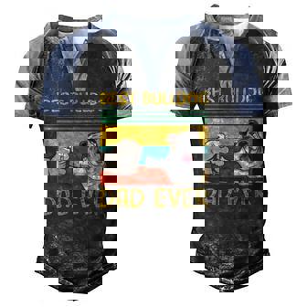 Mens Best English Bulldog Dad Ever For Bulldog Lovers Dad Men's Henley Raglan T-Shirt | Mazezy