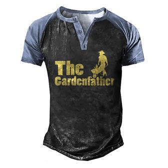 Best Gardening Father The Gardenfather Men Men's Henley Raglan T-Shirt | Mazezy