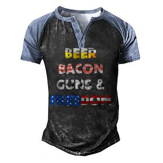 Best Patriotic Rednecks Men Women July 4Th Men's Henley Shirt Raglan Sleeve 3D Print T-shirt - Seseable