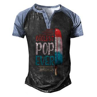 Coolest Pop Ever Ice Cream America 4Th Of July V2 Men's Henley Shirt Raglan Sleeve 3D Print T-shirt - Seseable