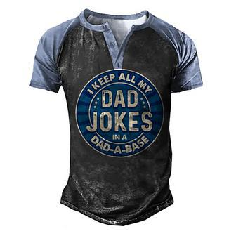 Dad For Men Fathers Day For Dad Jokes Men's Henley Raglan T-Shirt | Mazezy