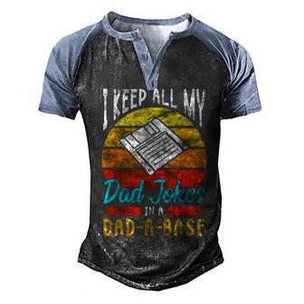 Fathers Day For Dad Jokes Dad For Men Men's Henley Raglan T-Shirt | Mazezy