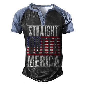 Funny Fourth Of July Gift July 4Th Merica Usa Flag Dad Joke Men's Henley Shirt Raglan Sleeve 3D Print T-shirt - Seseable