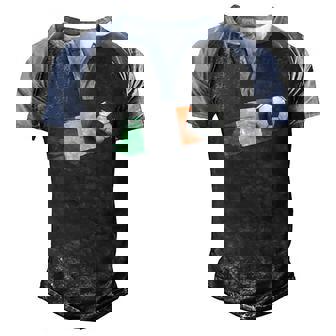 Ireland Flag Jersey Ireland Soccer Team Ireland Men's Henley Raglan T-Shirt | Mazezy